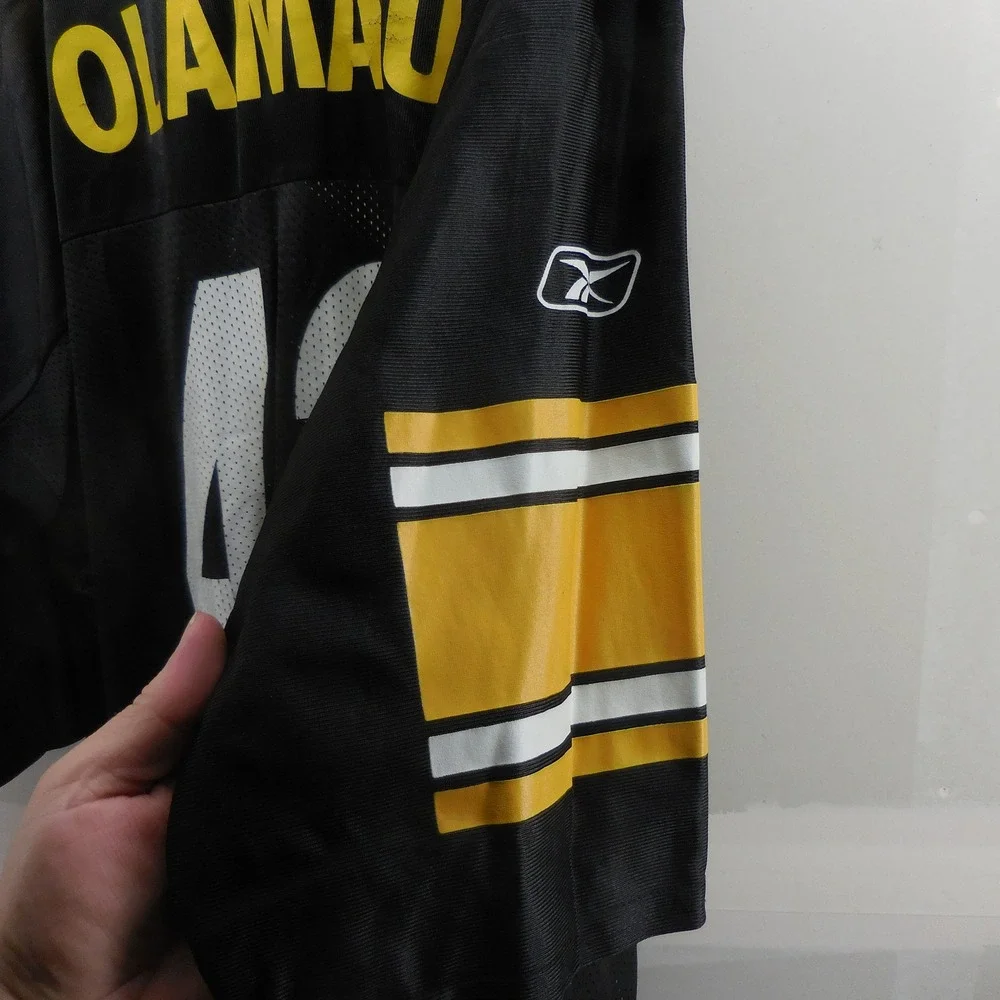 Reebok NFL‎ Pittsburgh Steelers Troy Polamalu 43 Jersey Mens 2XL Black Mesh